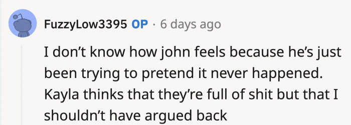 According to OP, John Brushes the Situation Off While Kayla Would Rather Not Aggravate Her Grandparents