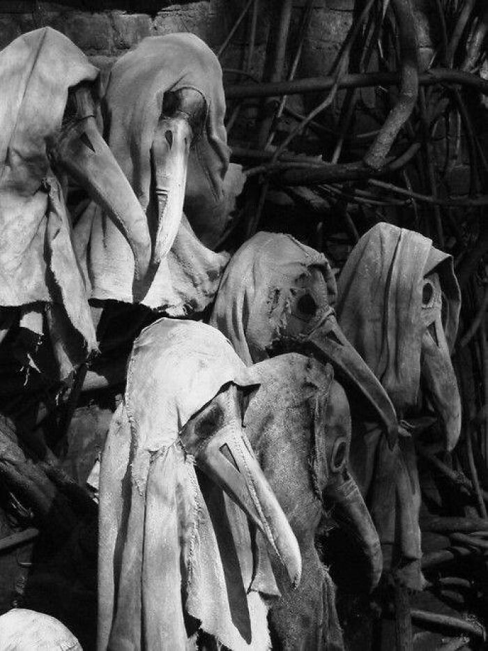 "Collection Of Masks Designed To Protect Doctors From The Plague"