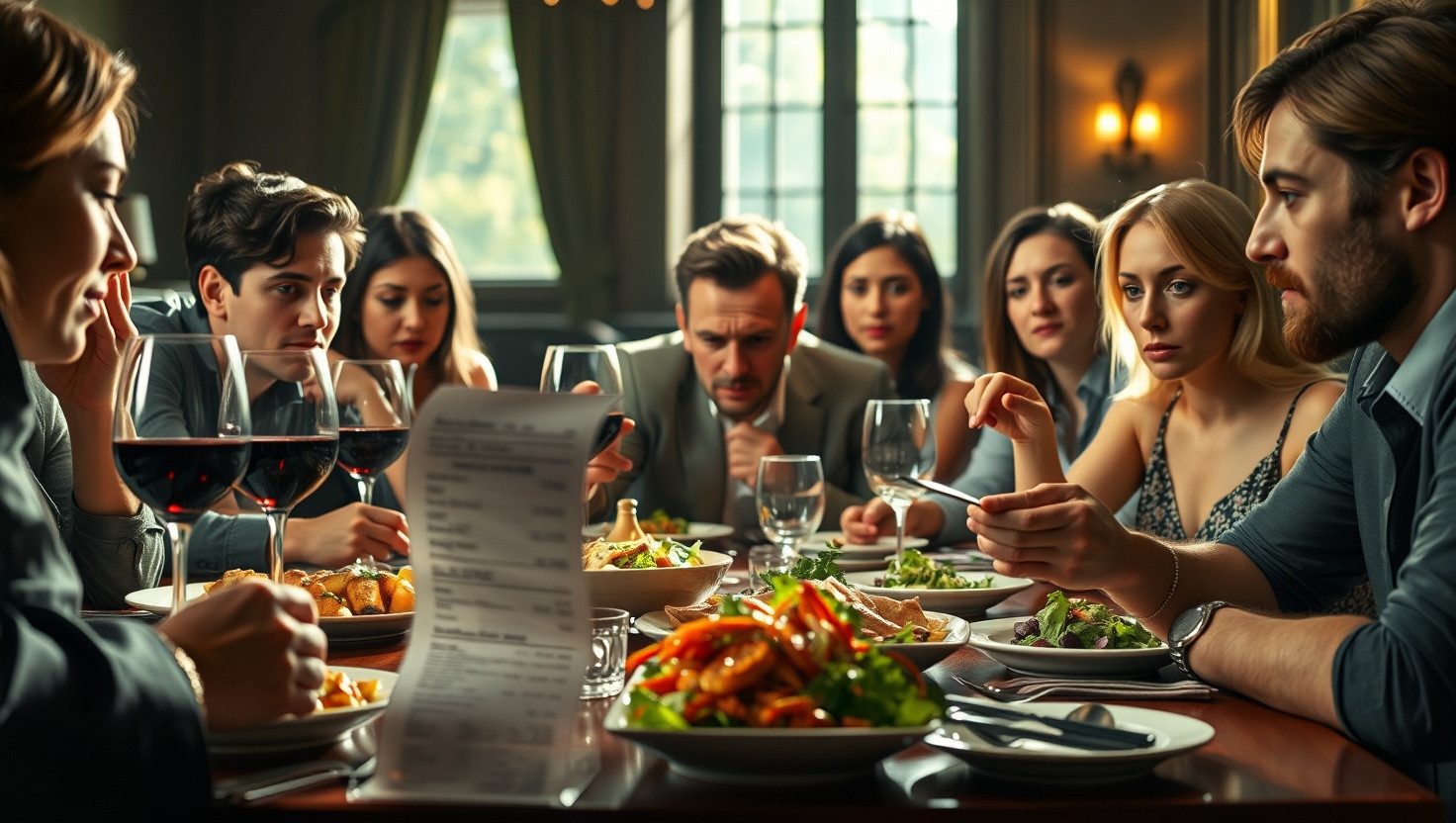Debating Fairness: AITA for Insisting on Equal Split of Dinner Bill Despite Friends Protests?