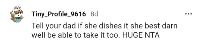 If you dish out, be ready to receive too