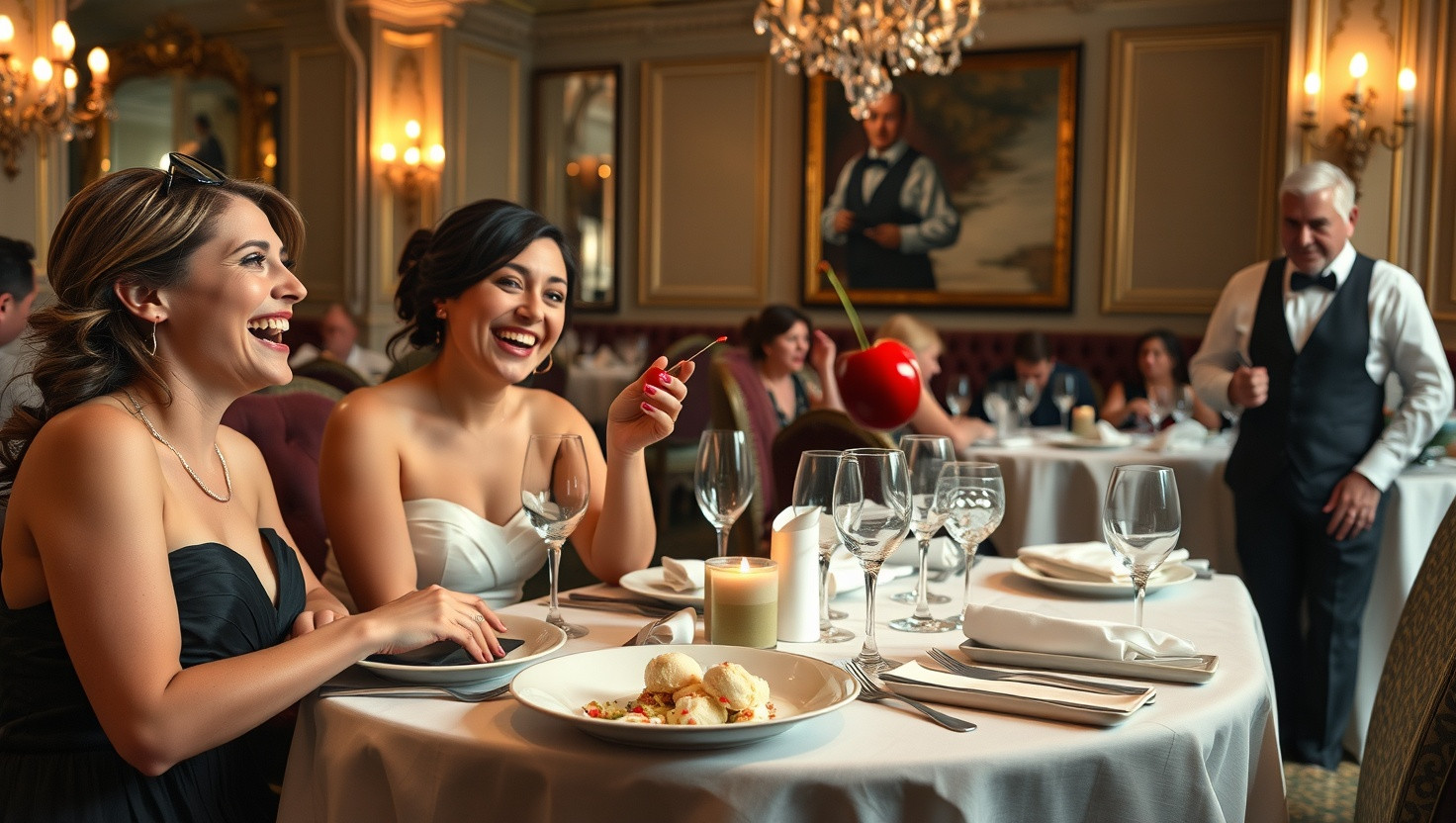 Reddit Post: Food Fight at Fancy Restaurant - AITA for Starting It?