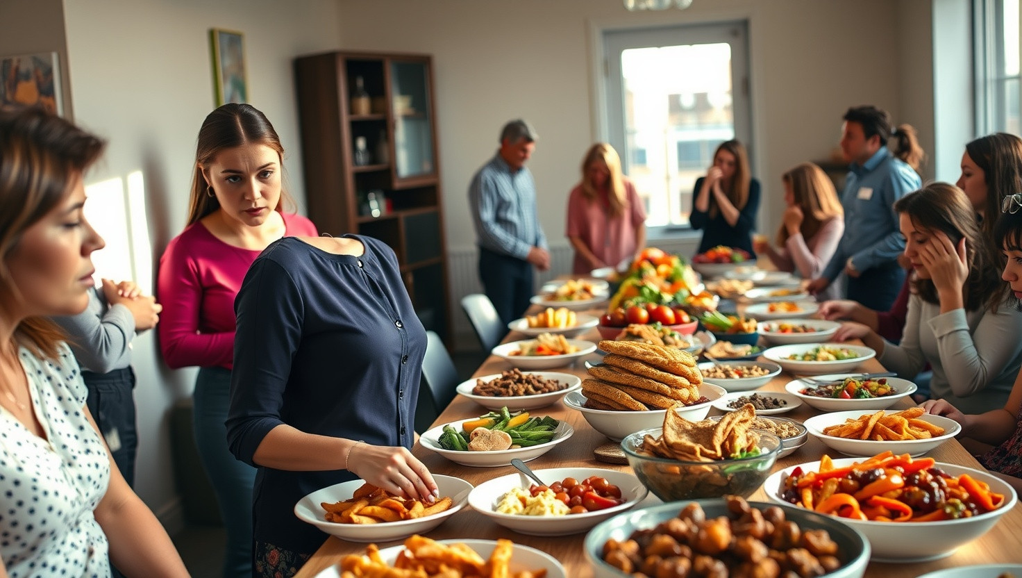 Dealing with a coworker who takes more than their fair share at shared meals