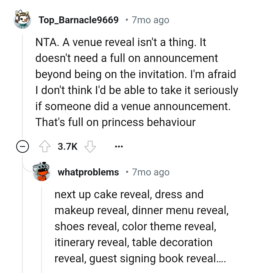 A cake and dress reveal