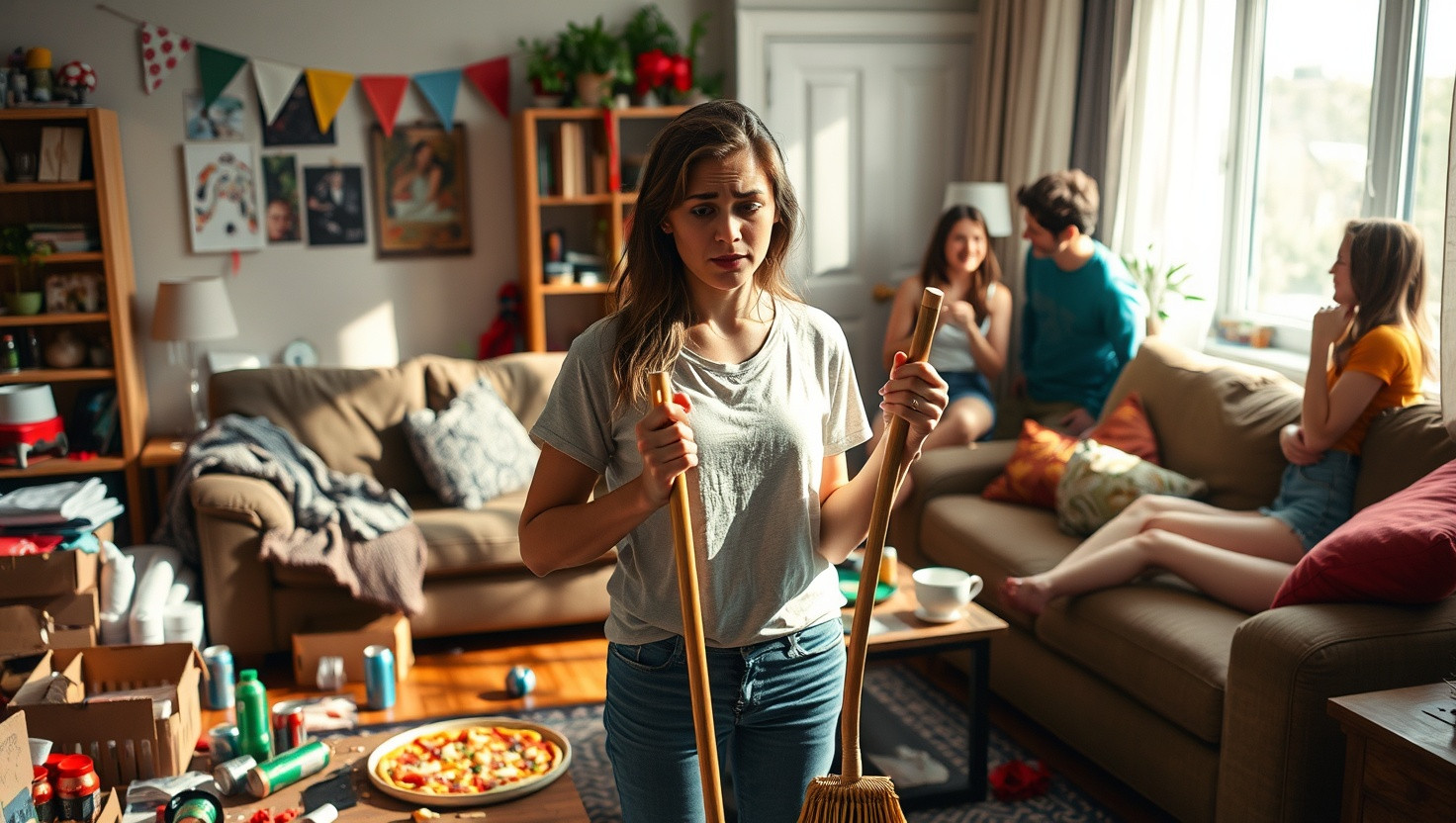 Roommates Exclude Me from Party, Expect Equal Cleaning Bill: AITA for Refusing?
