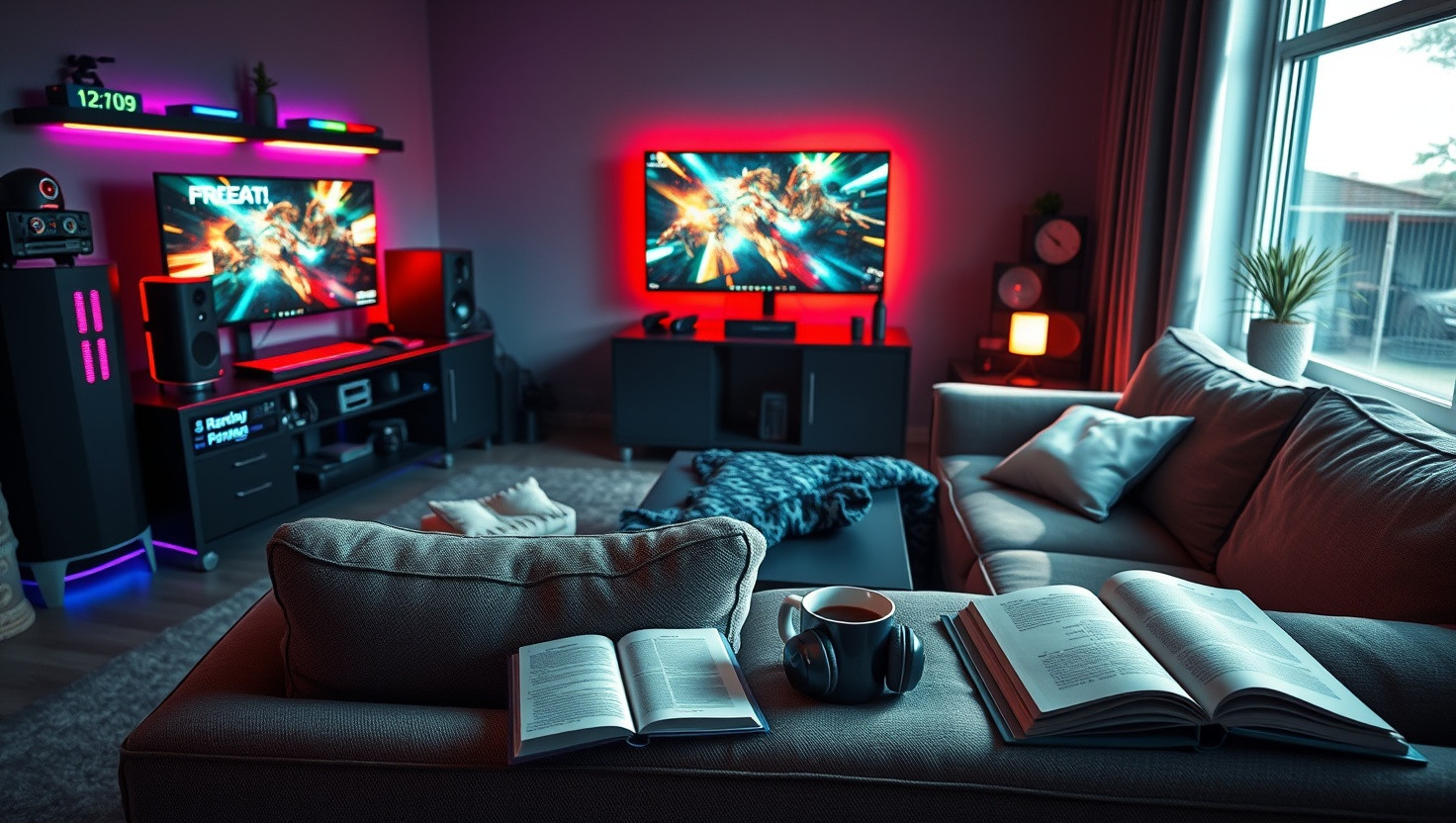 Roommates Extravagant Gaming Setup Turning Living Room Into Personal Den - AITA for Wanting Fair Rent Split?