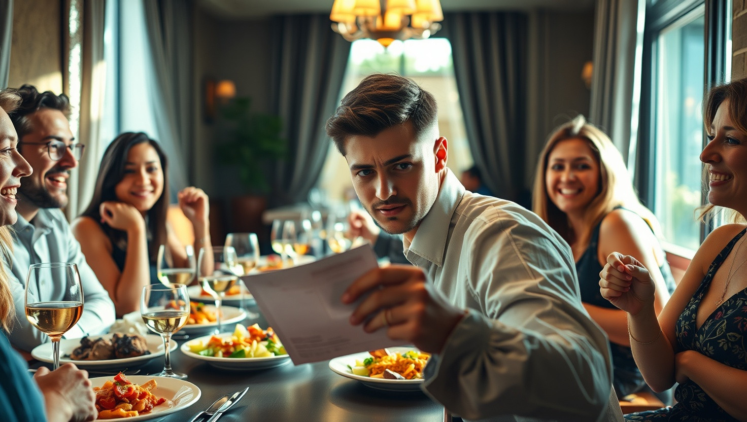 Friends Refuse to Tip at Dinner: AITA for Insisting on Fairness?