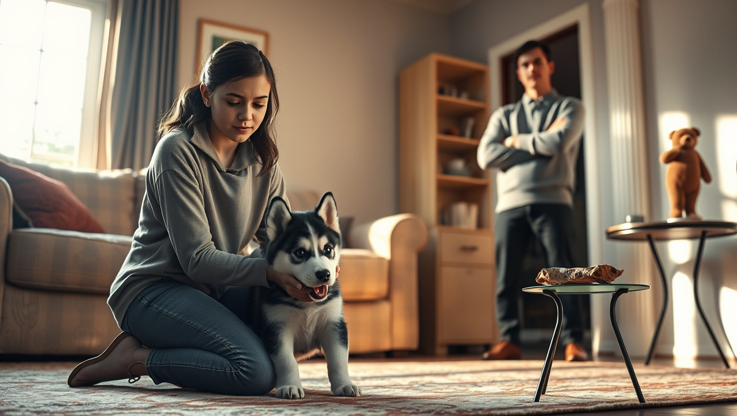 Should I Enforce Strict Pet Training Rules on My Daughters Mischievous Puppy?