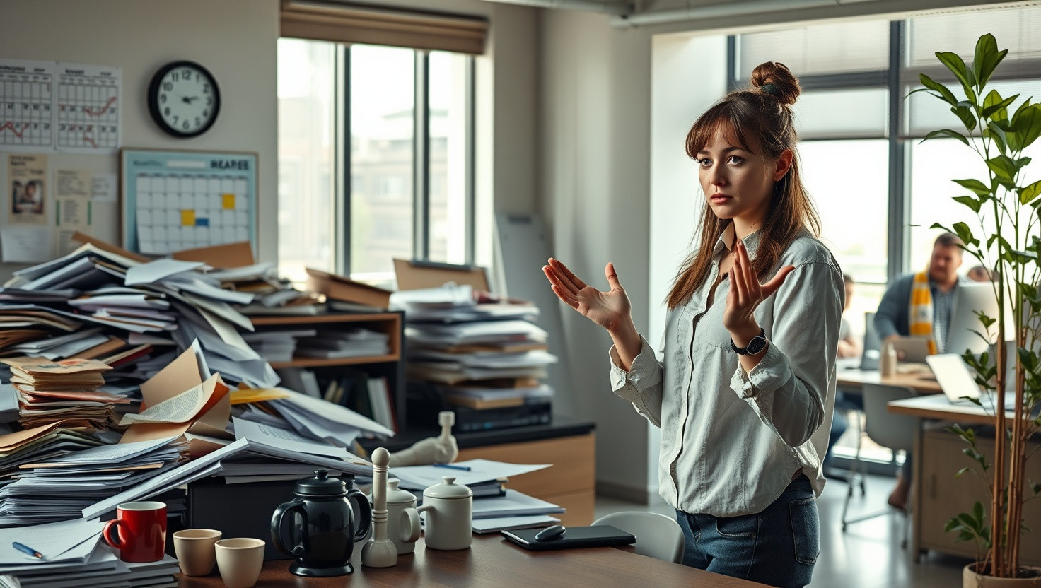AITA for organizing coworkers messy desk without asking first?
