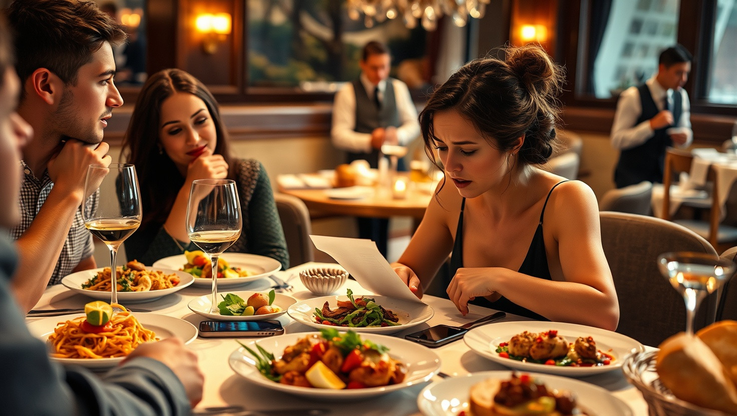 Friends Order Expensive Dishes Without Asking: AITA for Refusing to Split Dinner Bill Equally?