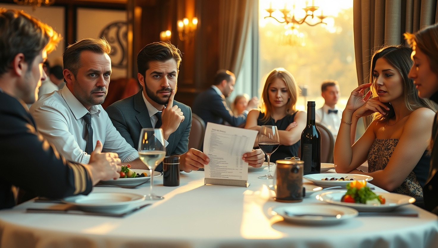 Debate over Splitting Dinner Bill Sparks Heated Argument in Friend Group