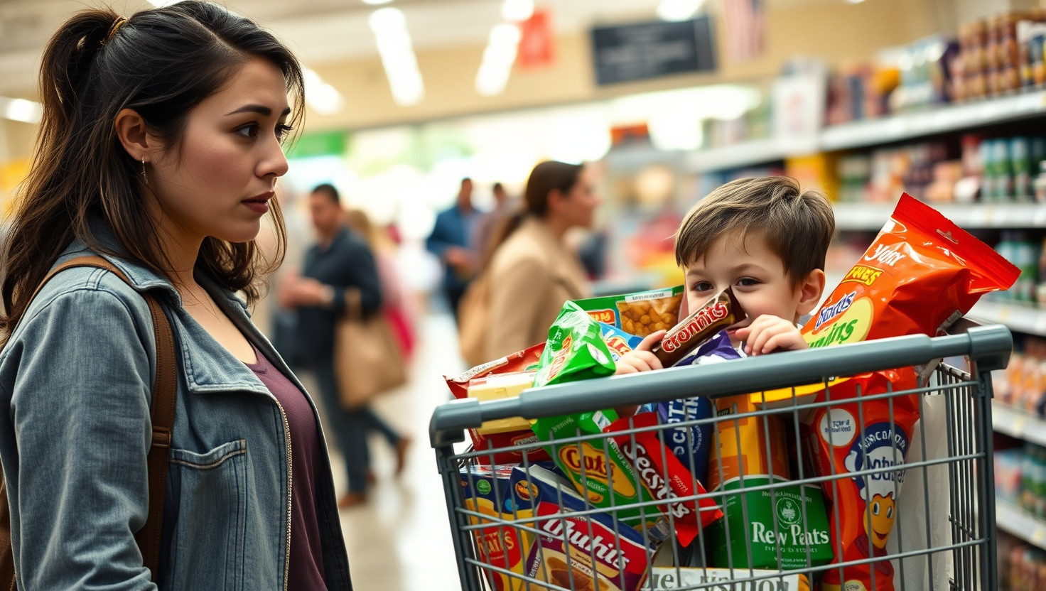 Friends Child Sneaks Expensive Groceries into My Basket - AITA for Refusing to Split the Bill?