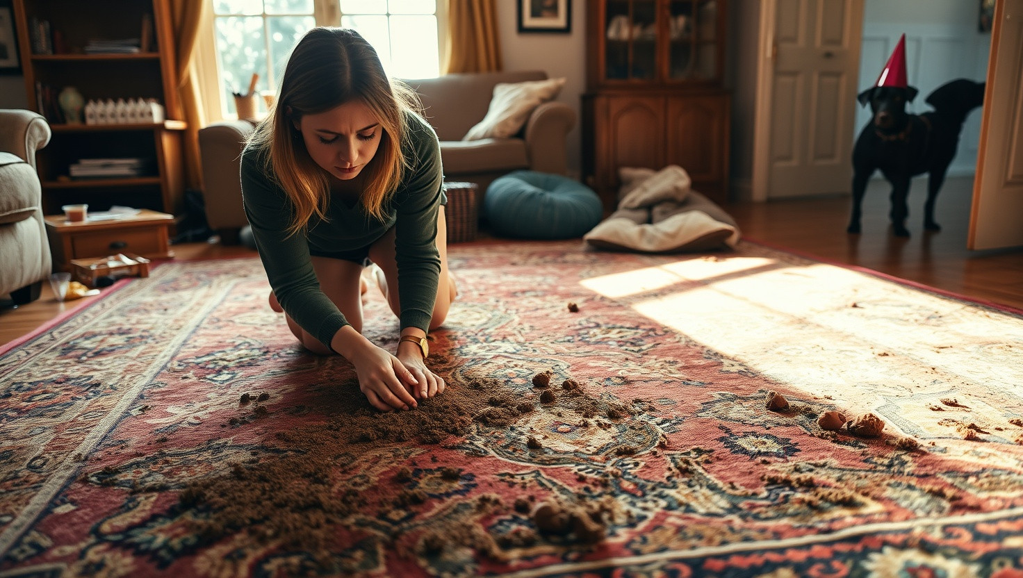 Should I Split the Bill? AITA for Asking Friend to Share Cost After Her Pet Ruined My Rug at a House Party?