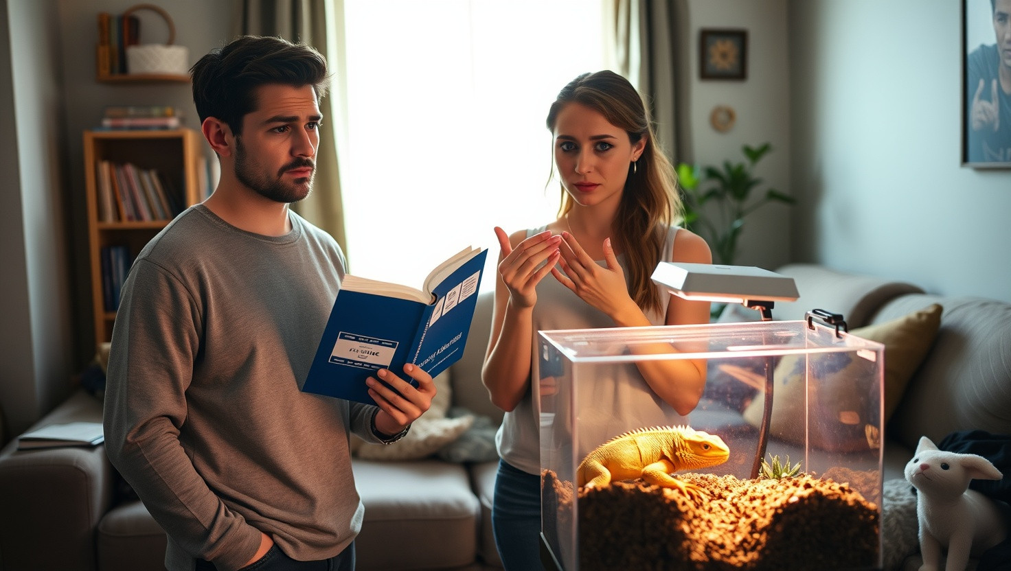 Am I Wrong for Refusing to Share Pet Care of Partners Bearded Dragon?