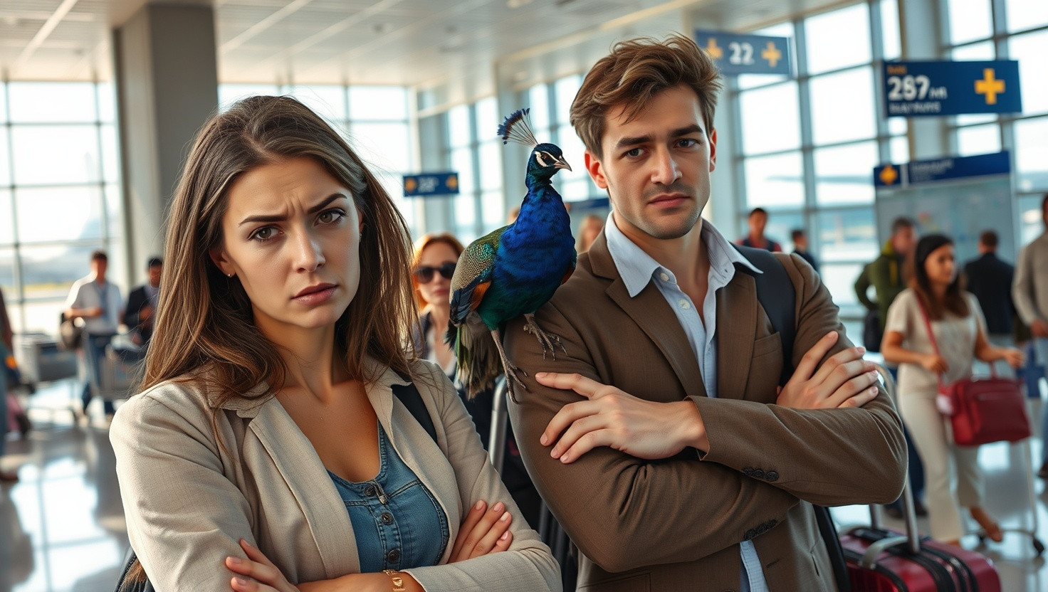 AITA for Denying My Partners Emotional Support Peacock on Our Flight?