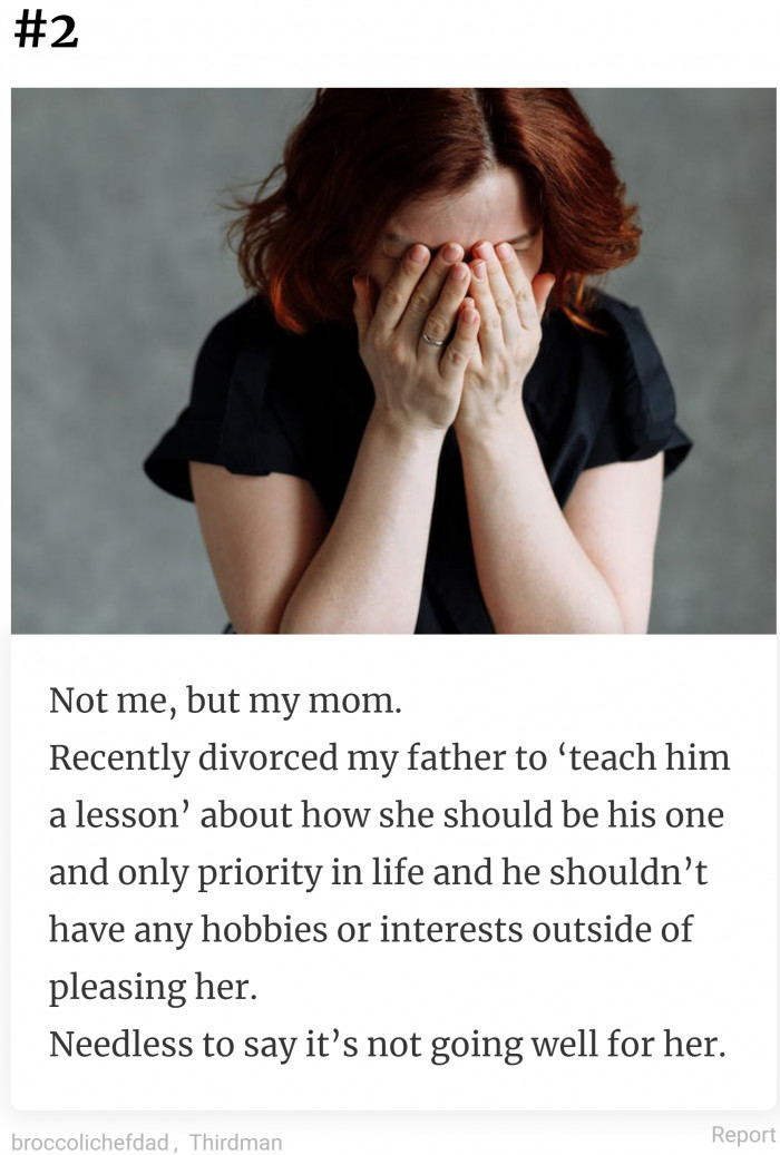 2. If I were her, I'd be a very happy wife.