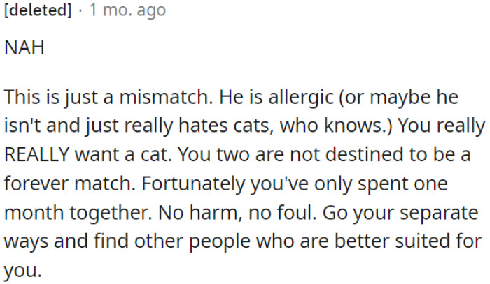 No one's the bad guy here. It's simply a mismatch.