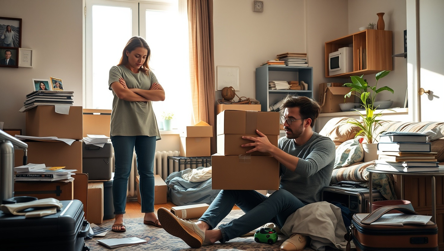 AITA for refusing to unpack my partners belongings after moving in together?