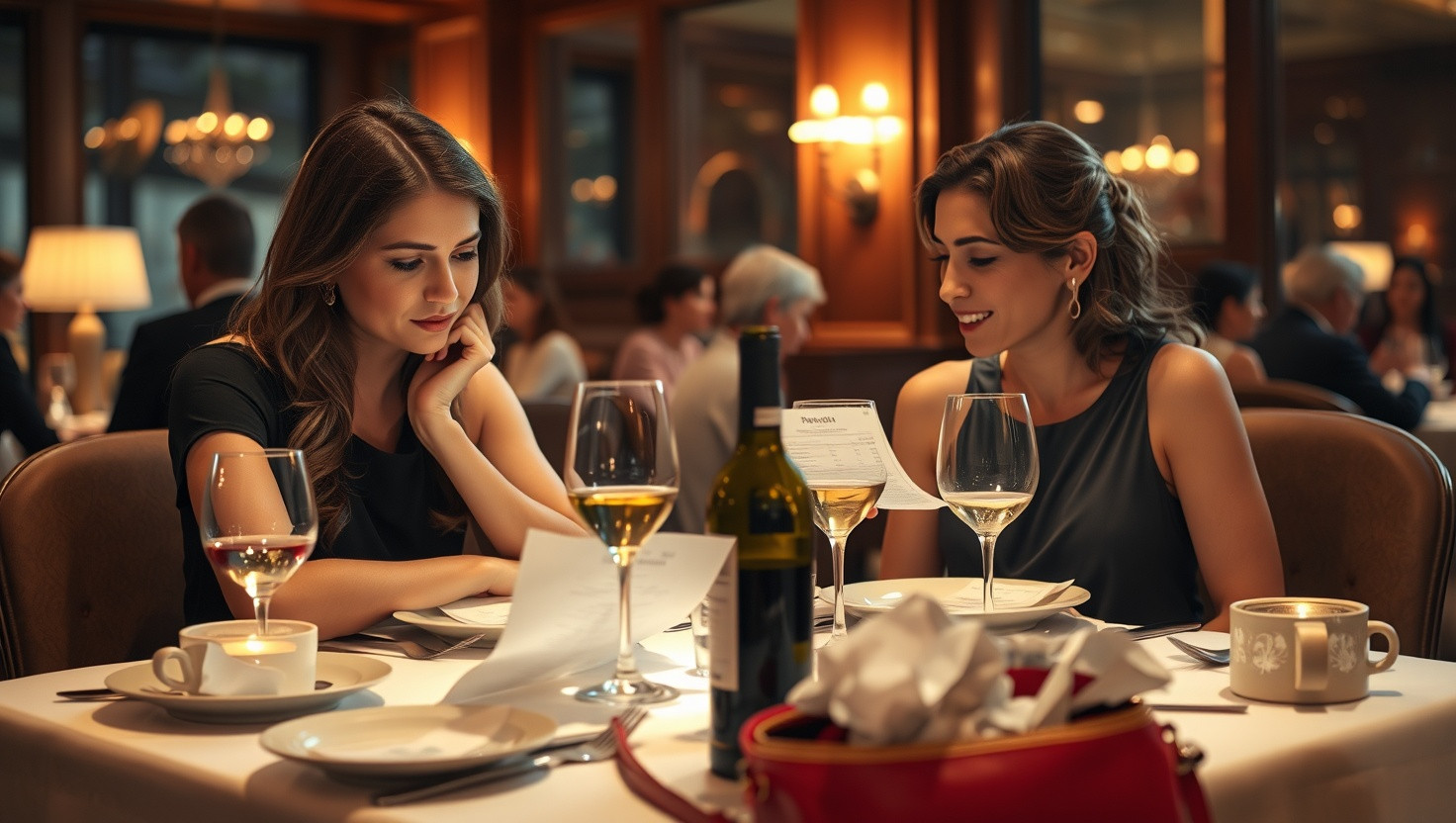 Friend Ignores Budget Concerns at Fancy Dinner: AITA for Asking to Split Bill Fairly?