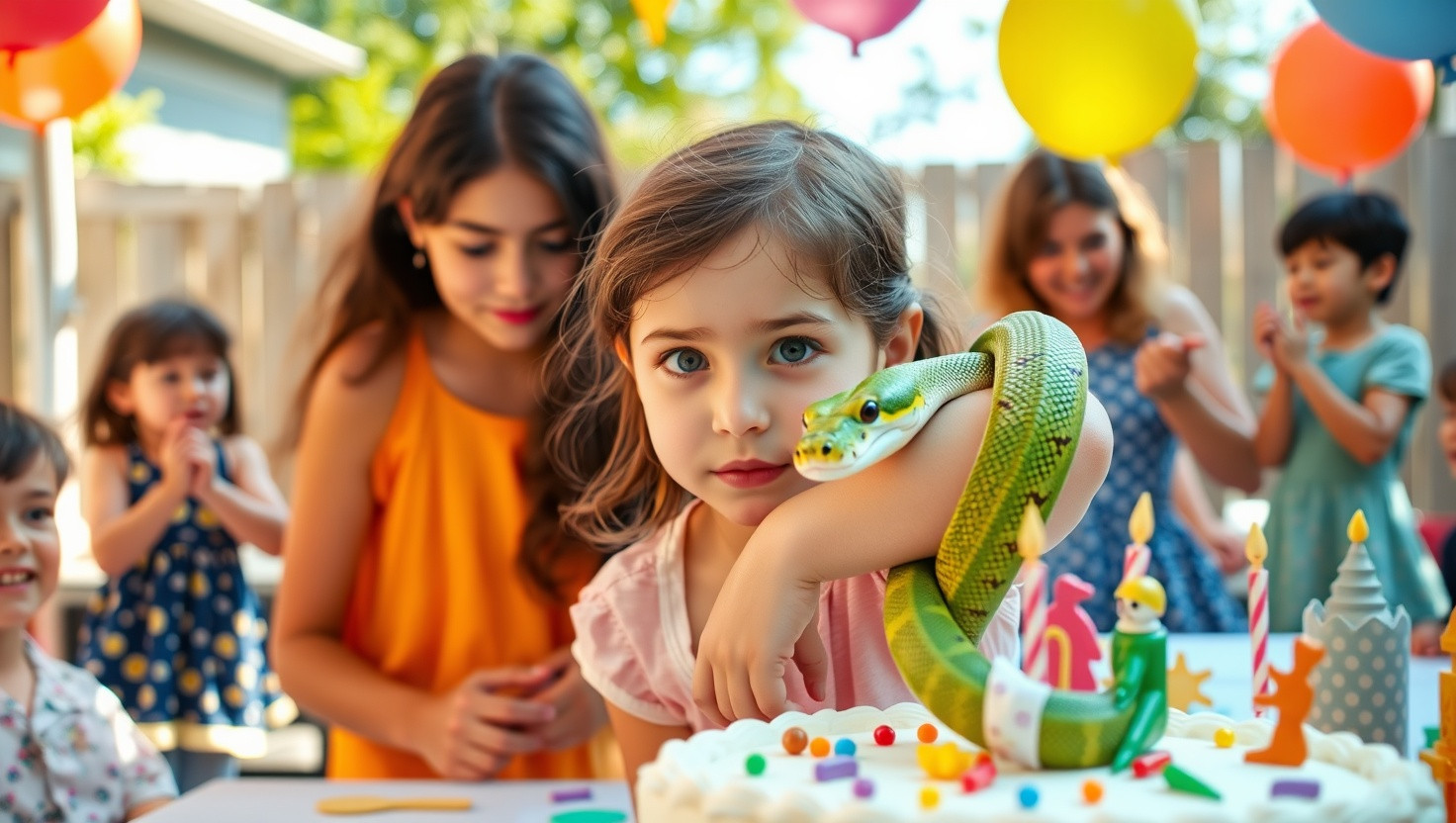 Is it wrong to ask my cousin to leave her emotional support snake at home for my daughters party?
