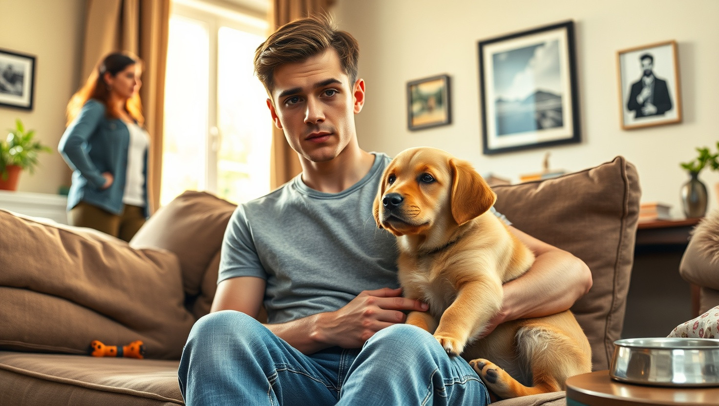 Roommates Girlfriend Overstepping Boundaries with Adopted Puppy: AITA for Refusing to Share?