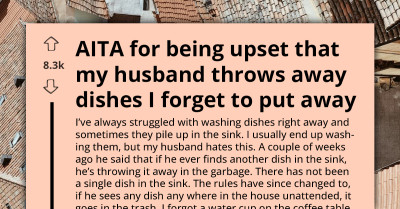 Husband Throws Away Shared Property To Enforce Tidiness