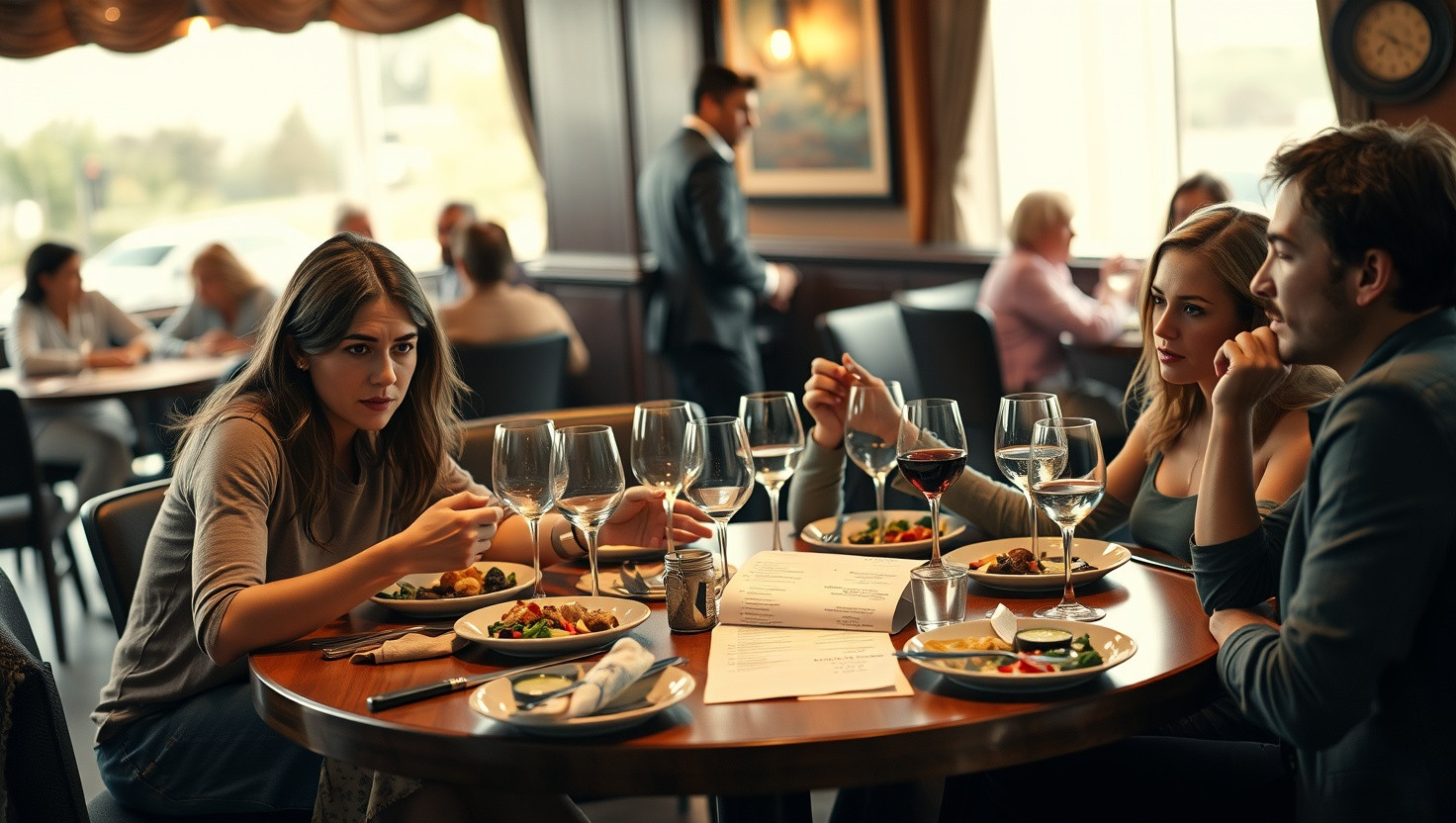 Debating Fairness: Splitting Dinner Bill After Friends Rude Behavior - AITA?