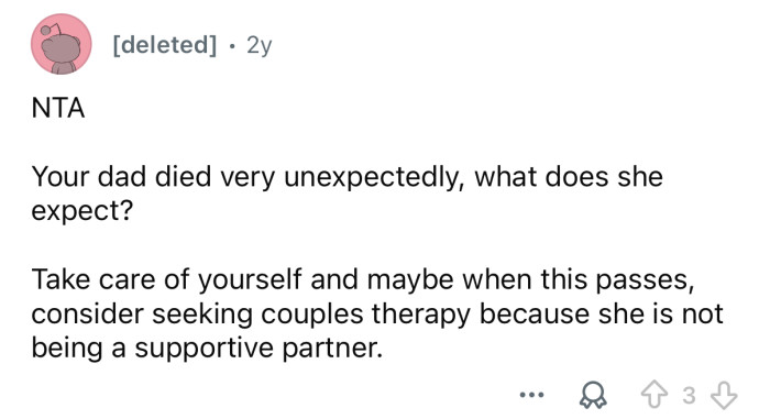 What did she expect?