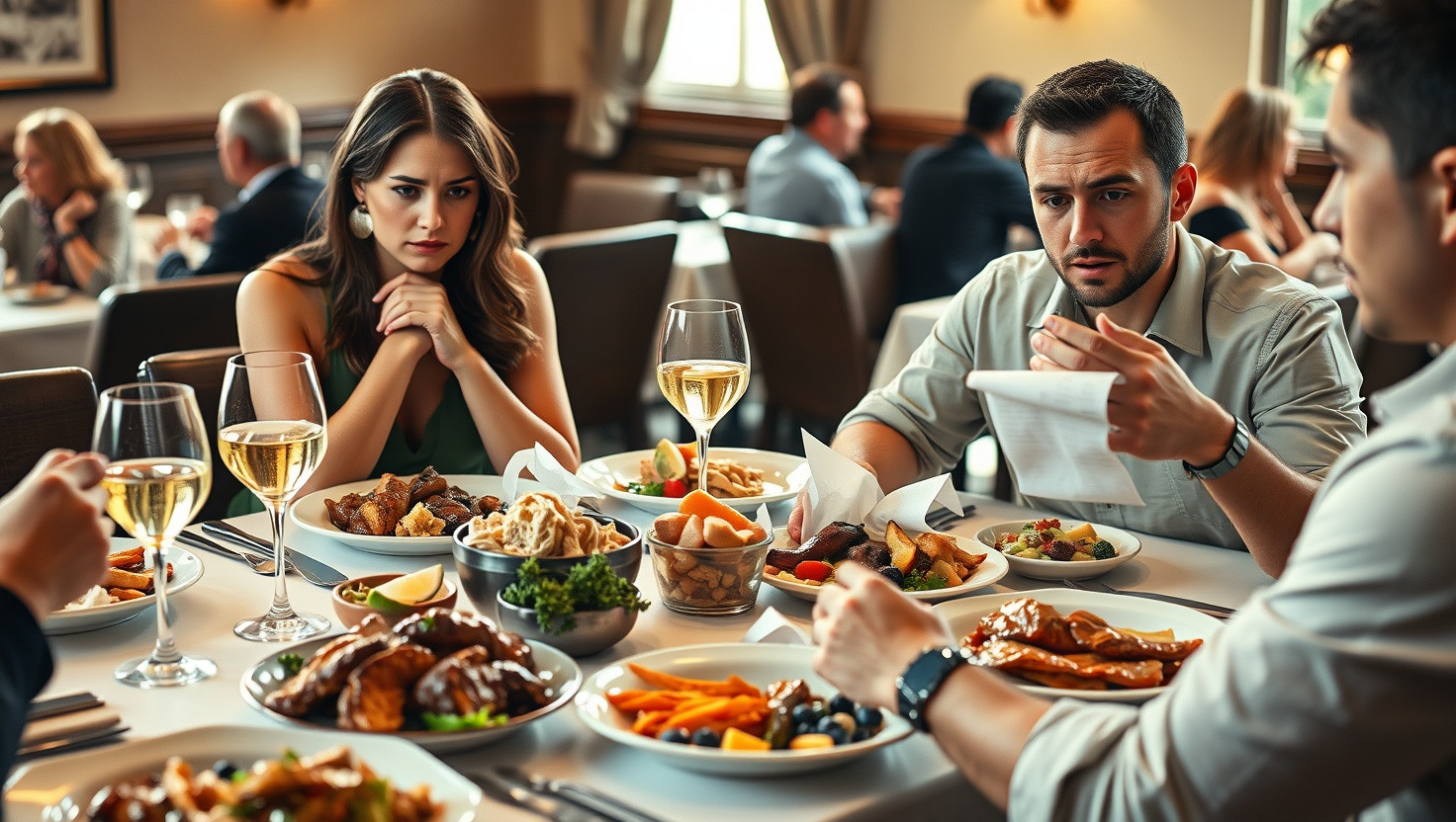 Should I Split the Bill Evenly with My Broke Friend Who Ordered Expensive Dishes?