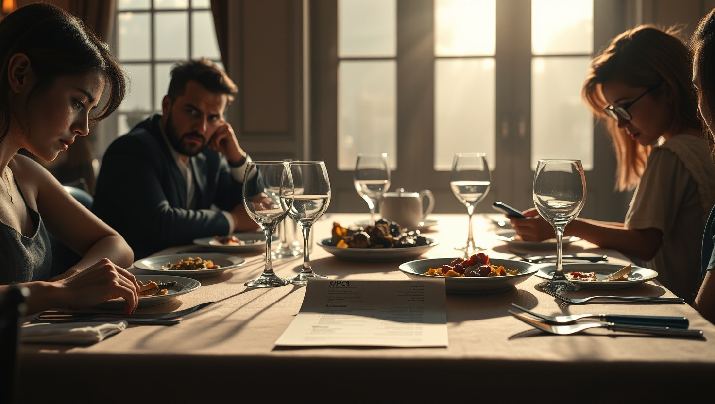 AITA for suggesting a split-bill dinner and then leaving friends with the entire tab?