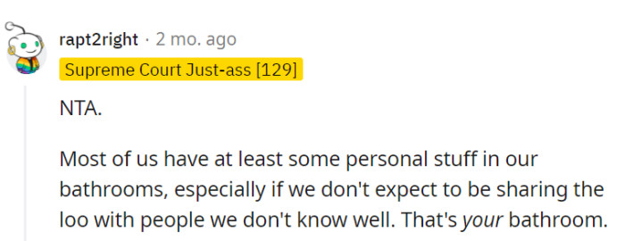 In the world of bathrooms, personal space reigns supreme.