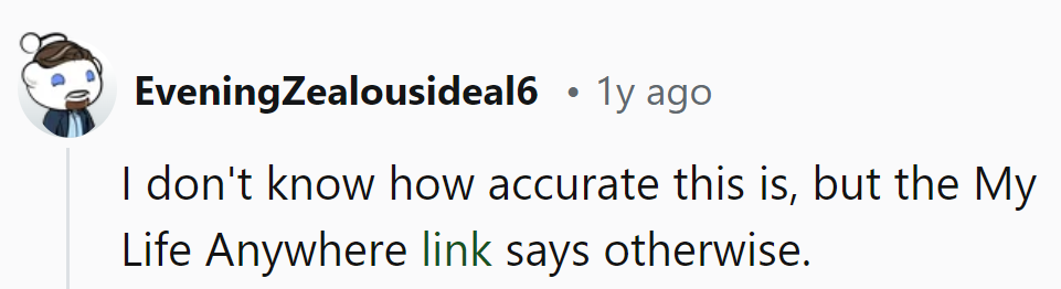 Looks like Life Anywhere is painting a different picture on this one.