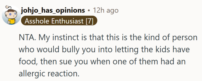 The kind of person who’d demand cake, then call a lawyer over frosting ingredients.