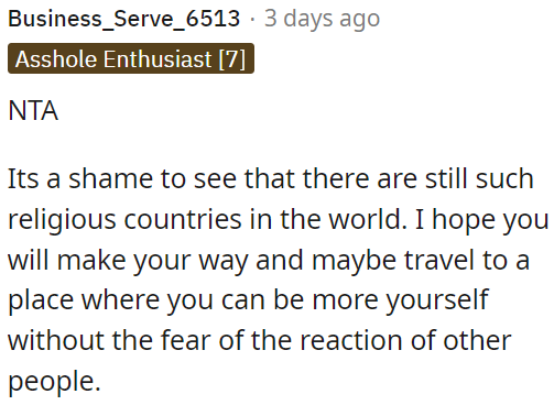 Unfortunately, some countries are still deeply religious.