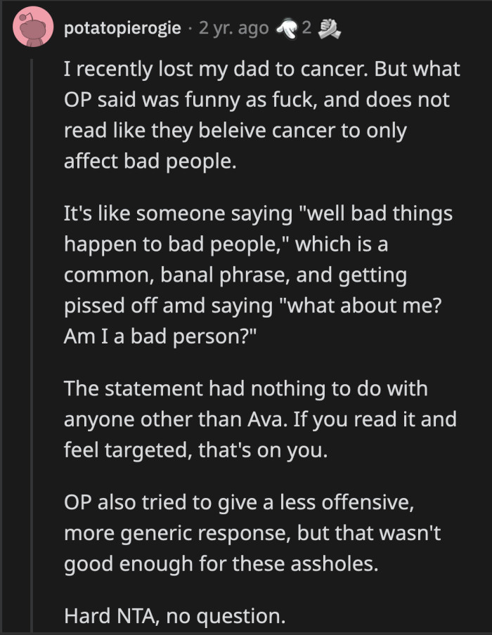What OP Said Was Callous and Unfeeling, but We Can't Really Expect Him to Feel for His Childhood Bully