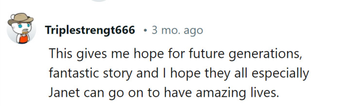 Here's to future generations carrying the torch of acceptance and understanding!