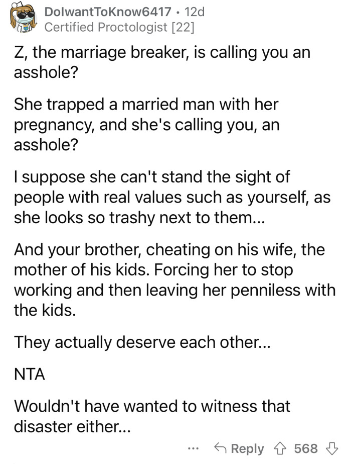 “They actually deserve each other...”