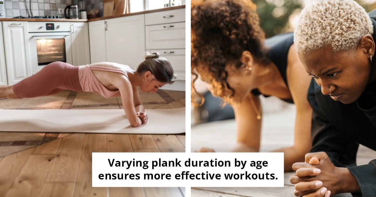 Discover the precise duration you should aim for while holding a plank based on your age - Expert insights! #FitnessTips #PlankingGoals
