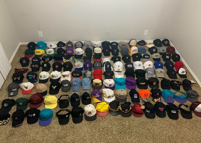 "My Taco Bell Hat Collection"