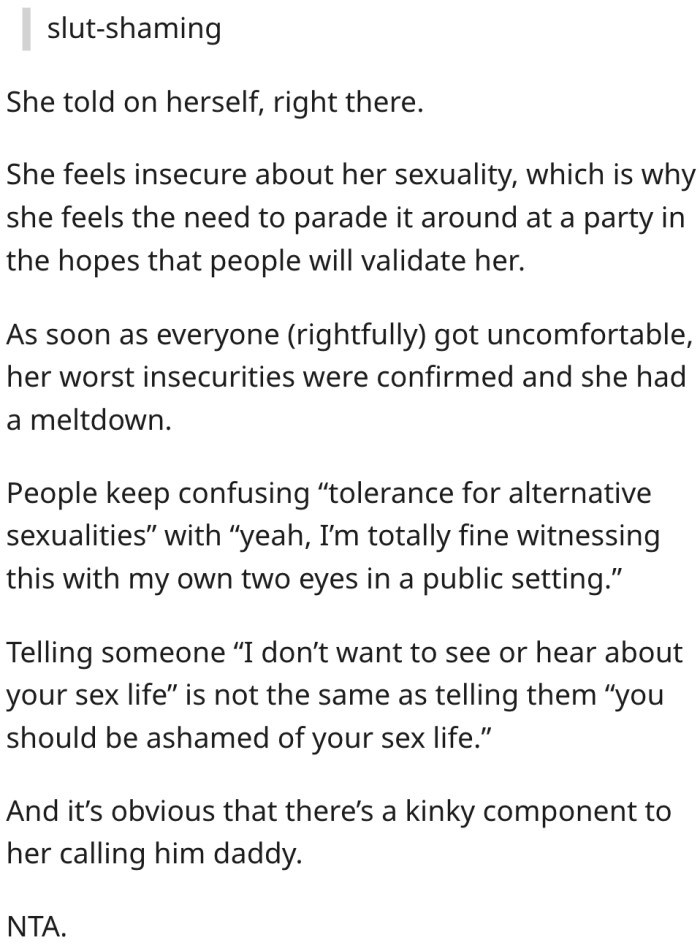 8. The girl is insecure and seeks validation.