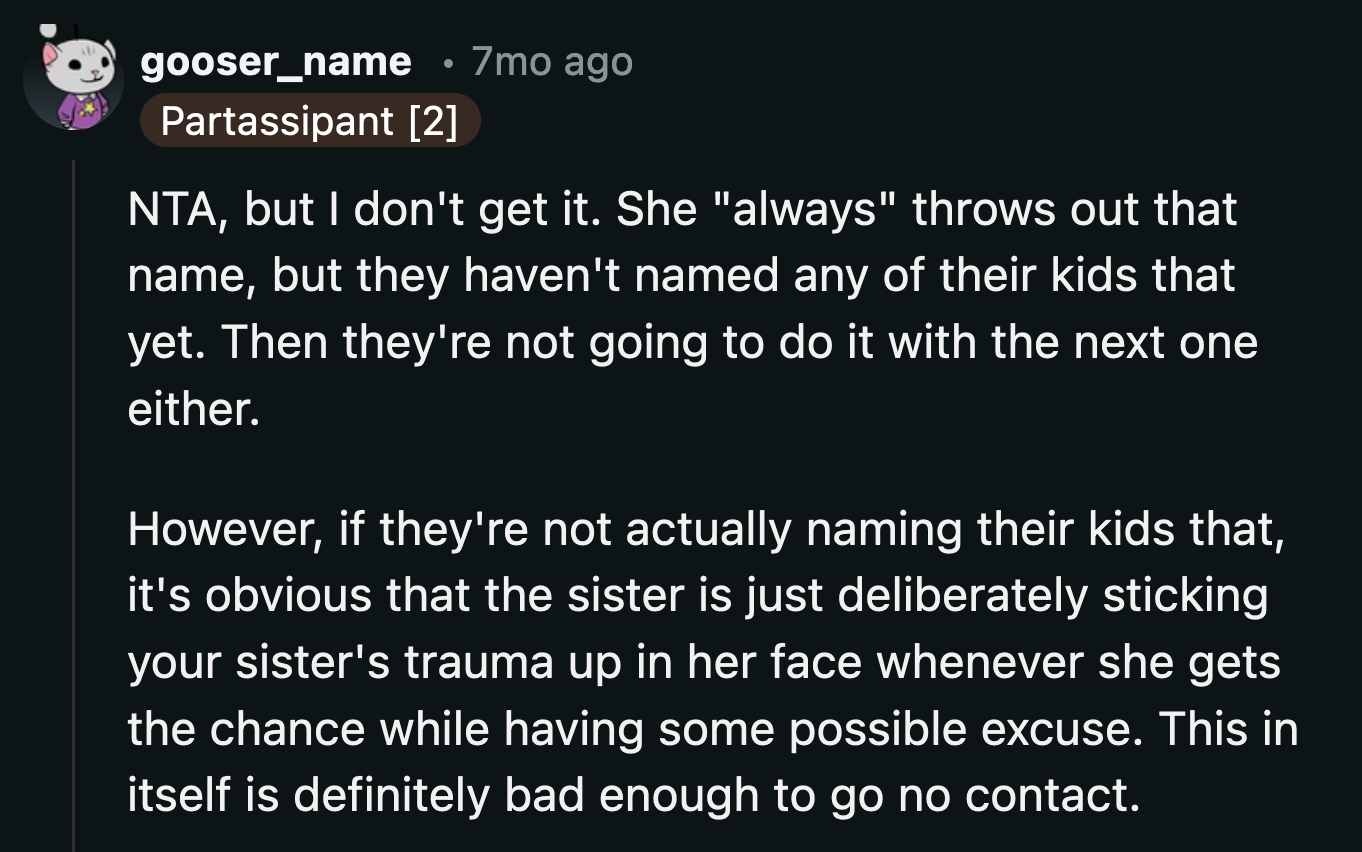 When will the cruelty be enough for OP and his wife to decide to stop talking to her family?