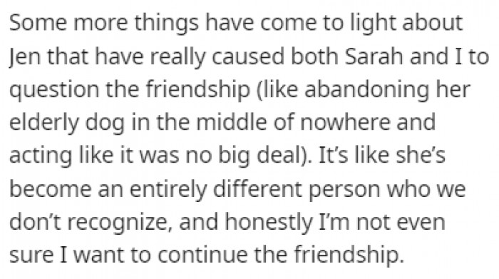 OP claims that their friend has changed completely