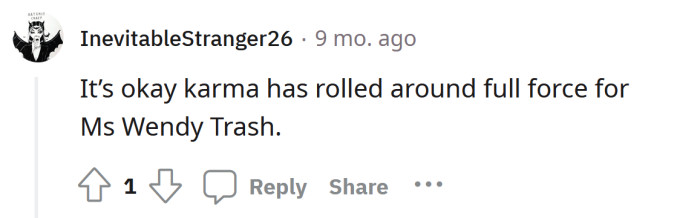 Karma has already been around.