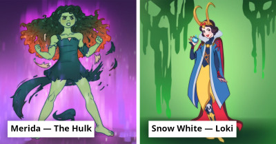 When Disney Royalty Meets Superhero Might: Transforming 15 Princesses Into Marvel or DC Icons