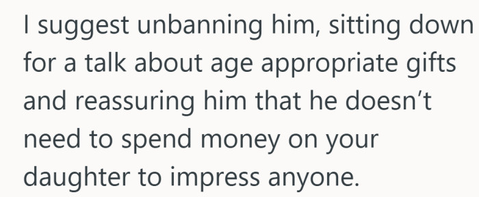 A reset was the suggestion, with a calmer talk about gifts and expectations taking the place of a holiday ban.