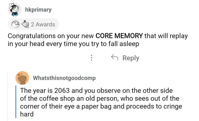 When I tell you this comment made me scream ...