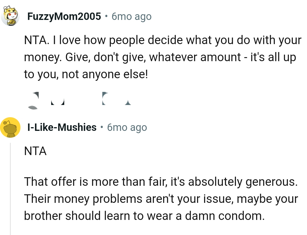 It's all up to the OP and no one else