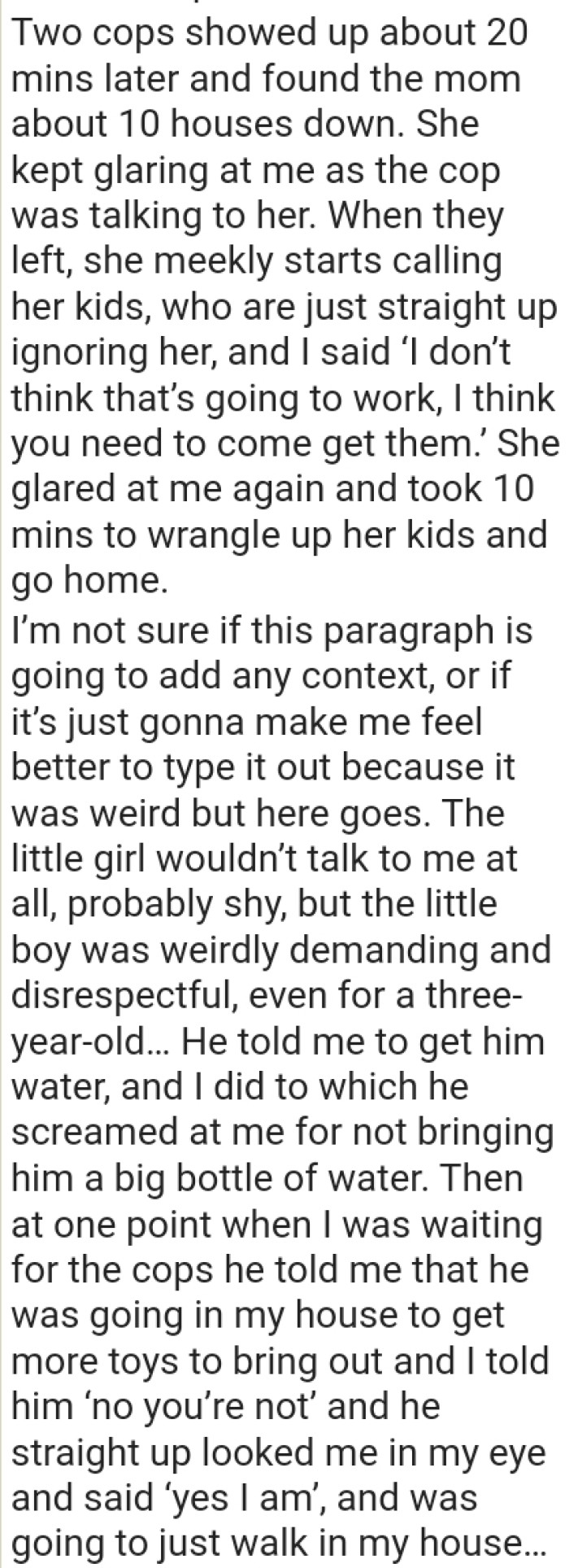 The mother was ultimately located, and the episode has subsequently generated debate.