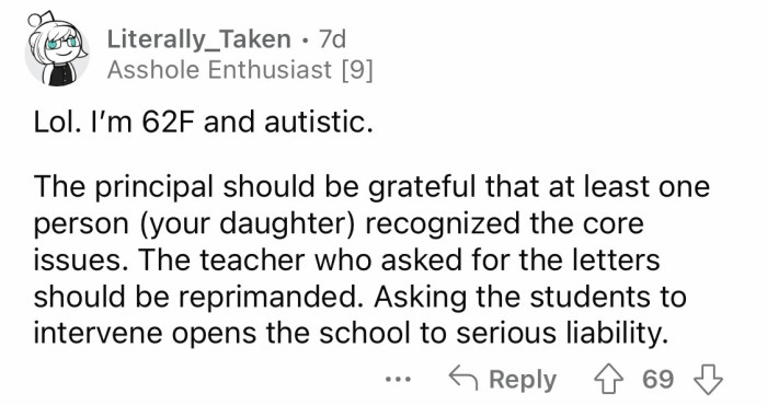 #9 You raise a great child, OP.