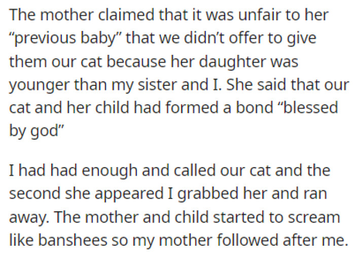 OP heard enough from the neighbors and decided to take matters into her own hands