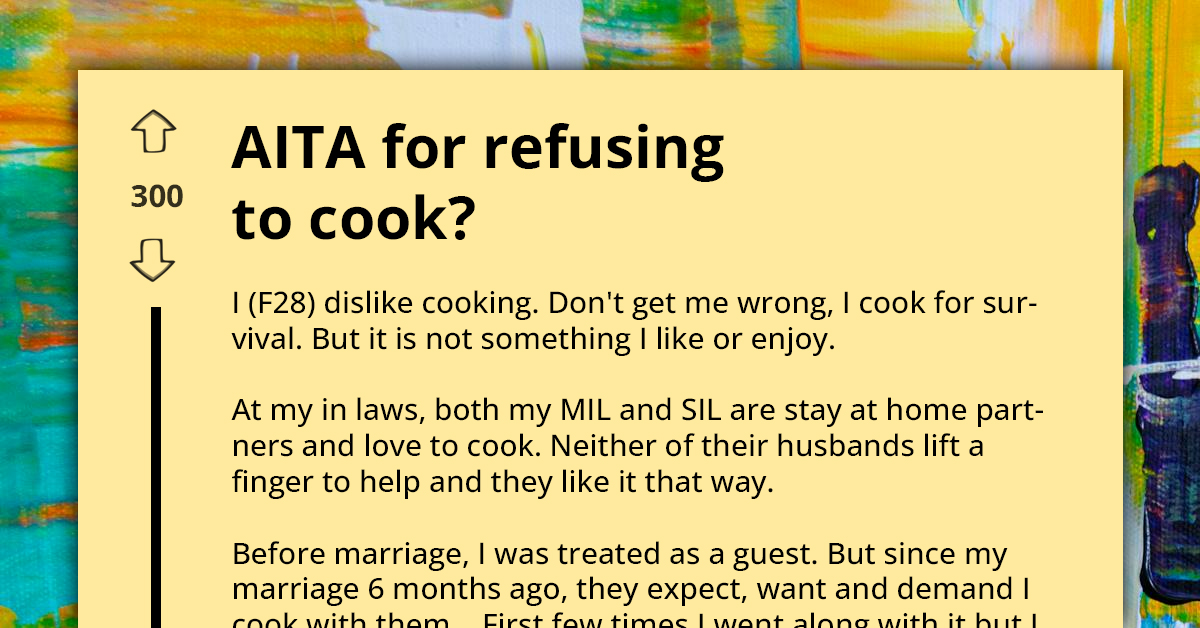 Woman Refuses To Cook At In-Law's Dinner, Sparks Family Outrage Over Broken Traditions And 'Ruined Manhood'